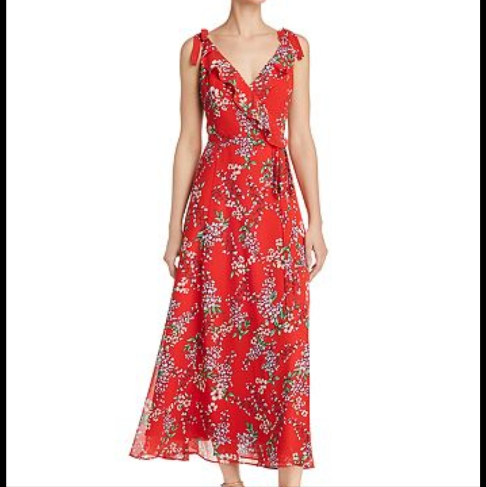 🎉Host Pick🎉 Nanette Leopre Floral Wrap Dress In Paisely Print